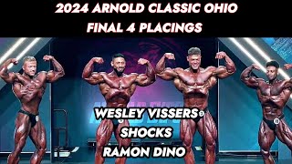 CLASSIC PHYSIQUE TOP 4 PLACINGS  2024 ARNOLD CLASSIC [upl. by Misab]