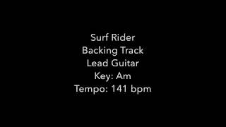 Surf Rider  Backing Track with Tabs [upl. by Yerggoeg]