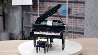 LEGO Ideas Grand Piano  Designer Video [upl. by Thisbe710]