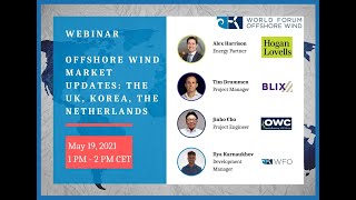 Webinar Offshore Wind Market Updates in The UK Korea and The Netherlands May 2021 [upl. by Hubey405]