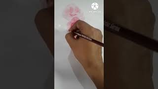 Snippet of a rose painting in watercolour [upl. by Dloraj173]