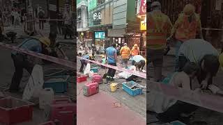 A group of road workers are doing a job 💪shorts viral like share [upl. by Nina599]