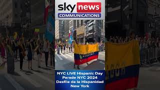 NYC LIVE Hispanic Day Parade NYC 2024 Desfile de la Hispanidad New York  Sky News Pakistan [upl. by Walford919]