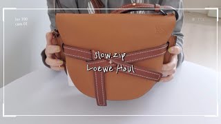 Unboxing  로에베 게이트백 언박싱 하울 My first Loewe❣ Loewe Gate Bag haul [upl. by Dahsra]