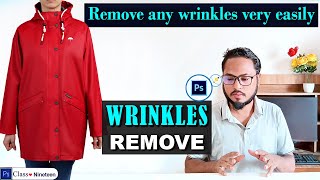 Remove wrinkles from clothes photoshop  professional wrinkels retouch [upl. by Ydieh]