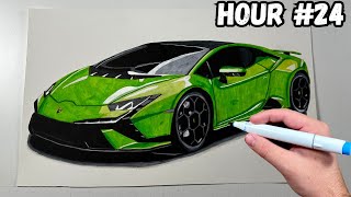 Drawing The Lamborghini Huracan [upl. by Detta]