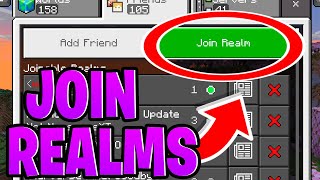 How To Join Realms In Minecraft Bedrock 2024  Android IOS Windows Xbox PS5 [upl. by Rozanna]