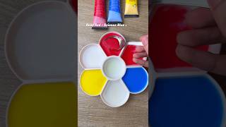 Red  Blue  Yellow color mixing Very satisfying colormixing oddlysatisfying colors art [upl. by Asert]