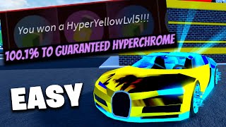 THE FASTEST WAY TO GET LEVEL 5 HYPERCHROMES ROBLOX JAILBREAK [upl. by Telrahc180]