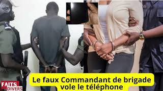 Faits Divers Sénégal Le faux Ccommandant de brigade vole le téléphone dun élève [upl. by Pathe]