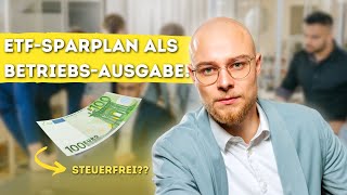 Altersvorsorge als Geschäftsführer  ETF Sparplan über Firma von der Steuer absetzen [upl. by Schwinn913]