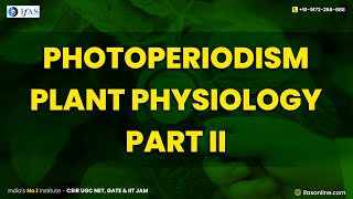 Photoperiodism in Plant Physiology  Part II  IFAS [upl. by Grory648]