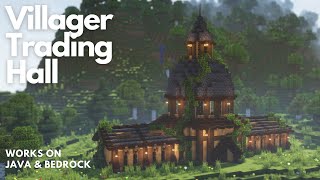 VILLAGER TRADING HALL  Minecraft Tutorial  Java amp Bedrock 121 [upl. by Lamahj]