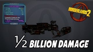 Borderlands 2  Half 1000000000 Damage Shotgun [upl. by Aseuqram]