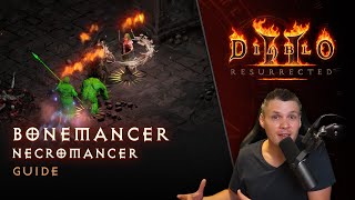 Diablo II Resurrected  Bone Necromancer Guide [upl. by Church]