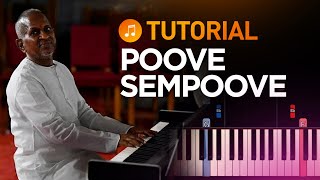 Poove Sempoove  Piano Tutorial [upl. by Aratas]