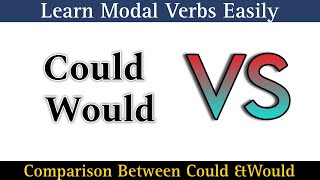 Correct Uses of Could amp Would  Modal Verbs in English Grammar verb [upl. by Marshal]