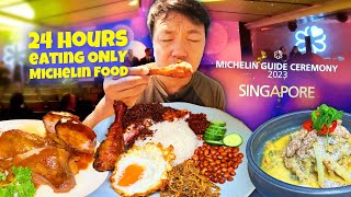 24 Hours Eating ONLY at Michelin Restaurants in Singapore amp 2023 Singapore Michelin Stars Ceremony [upl. by Pillsbury177]