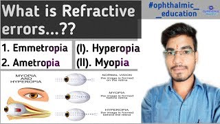 Emmetropia and Ametropia  Refractive errors of eye  MKSharma Ophthalmic Education [upl. by Gabe]