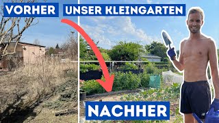 Vorher  Nachher verwahrloster Kleingarten  Jahresrückblick 2021  Garten Makeover VLOG 12 [upl. by Egamlat]