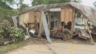 Black Mountain home washed away into road after Helene [upl. by Gilcrest]