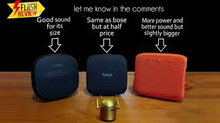 Audio comparison Bose Soundlink micro VS Tribit Stormbox micro VS Teufel BOOMSTER GO [upl. by Price]