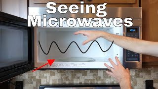 Can you See Standing Waves in a Microwave Using LIT GlowintheDark and Microwaves Experiment [upl. by Urissa]