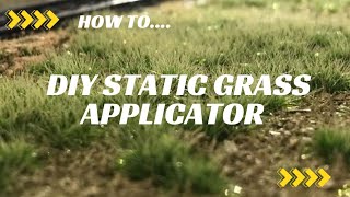 DIY Static Grass Applicator  Easy Homemade Solution for Realistic Miniature Landscapes [upl. by Ecaidnac]