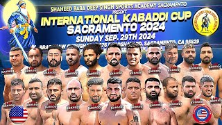 LIVE  Sacramento International Kabaddi Cup 2024  USA Kabaddi [upl. by Odlonra]