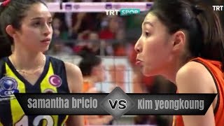 김연경 Kim Yeonkoung  Samantha bricio Fenerbahce vs eczacibasi vitra [upl. by Odine]