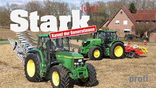 STARK  Kampf der Generationen John Deere 6910 vs 6155R [upl. by Oruam]