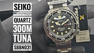 Seiko Marinemaster Professional Quartz 300m Tuna Kanji Day SBBN031 [upl. by Cathie644]