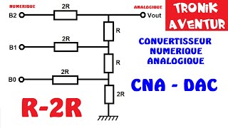 TRONIK AVENTUR 372  CNA DAC  CONVERTISSEUR NUMERIQUE ANALOGIQUE R2R sans micro controleur [upl. by Enawyd]