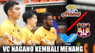 VCNAGANO MENANG SAAT VS TORAY ARROWS V LEAGUE DIVISION MENLIGA JEPANG [upl. by Sobmalarah]