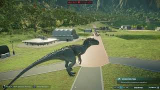 INDOMINUS REX amp SPINORAPTOR ON THE HUNT  Jurassic World Evolution 2 [upl. by Kessiah841]