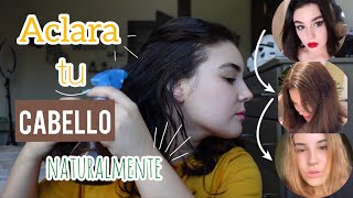 ACLARA TU CABELLO IMPRESIONANTEMENTE CON 2 INGREDIENTES facil y efectivo [upl. by Cleavland985]