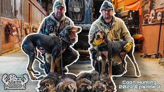 Coon Hunting 2022 Episode 3 Black and Tan Coonhounds featuring Chad McCoin and Brad Hile [upl. by Iuqcaj]