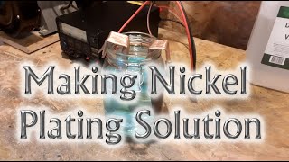 Learning to make nickel plating solution for plating steel etc [upl. by Anilehs656]