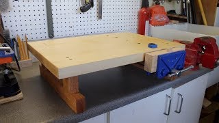 Making a Mini Tabletop Workbench  woodworking [upl. by Yerac]