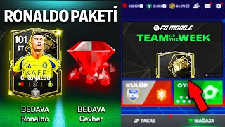 HEMEN BAK EADEN HERKESE BEDAVA RONALDO ve CEVHER VEREN HEDİYE PAKETİ  TOTW GERİ DÖNÜYOR FC Mobile [upl. by Ecnedac]