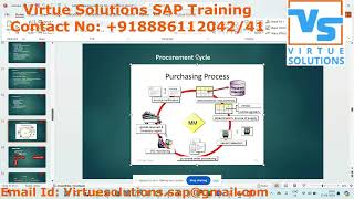 SAP S4HANA MM Training  Virtue Solutions Sourcing and Procurement SAP MM Demo S4HANA MM Demo [upl. by Htur533]