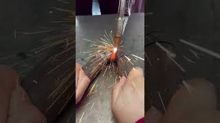 Cold welding process of seamless bent iron pipe [upl. by Arvo]