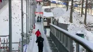 Bobsled  Crash Brazilian Bobsleigh Women during WC Winterberg 2011 [upl. by Perlman]