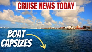 Tour Boat Capsizes in Cozumel Ship Replaces Missing Anchor [upl. by Maleen688]