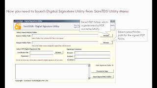 How to Digitally Sign FORM 16A using SureTDS Digital Signature Utility [upl. by Idaf801]