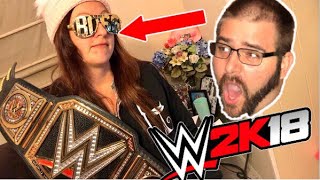 HEEL WIFE LOVES WWE 2K18 WWE REPLICA BELTS AND YOU WONT BELIEVE WHAT HAPPENS TO GRIM [upl. by Pedroza523]