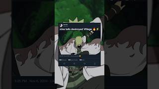 Nine tails destroy village 🔥⚡anime naruto shortsfeed viralshort [upl. by Elcin]