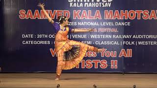 Vatsal Tyagi Performance In Saamved Dance Competition Vadodra  Bharatnatyam Indian Classical Dance [upl. by Norred]