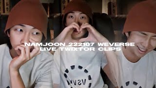 namjoon 222107 weverse live twixtor clips HD [upl. by Aigil]