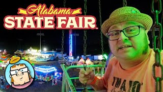 Riding Twirling Spinning Rides at the Alabama State Fair [upl. by Larret]